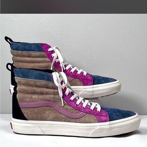Vans Skate Shoes-Sk8-Hi MTE Gibraltar Sea Poratabella Suede